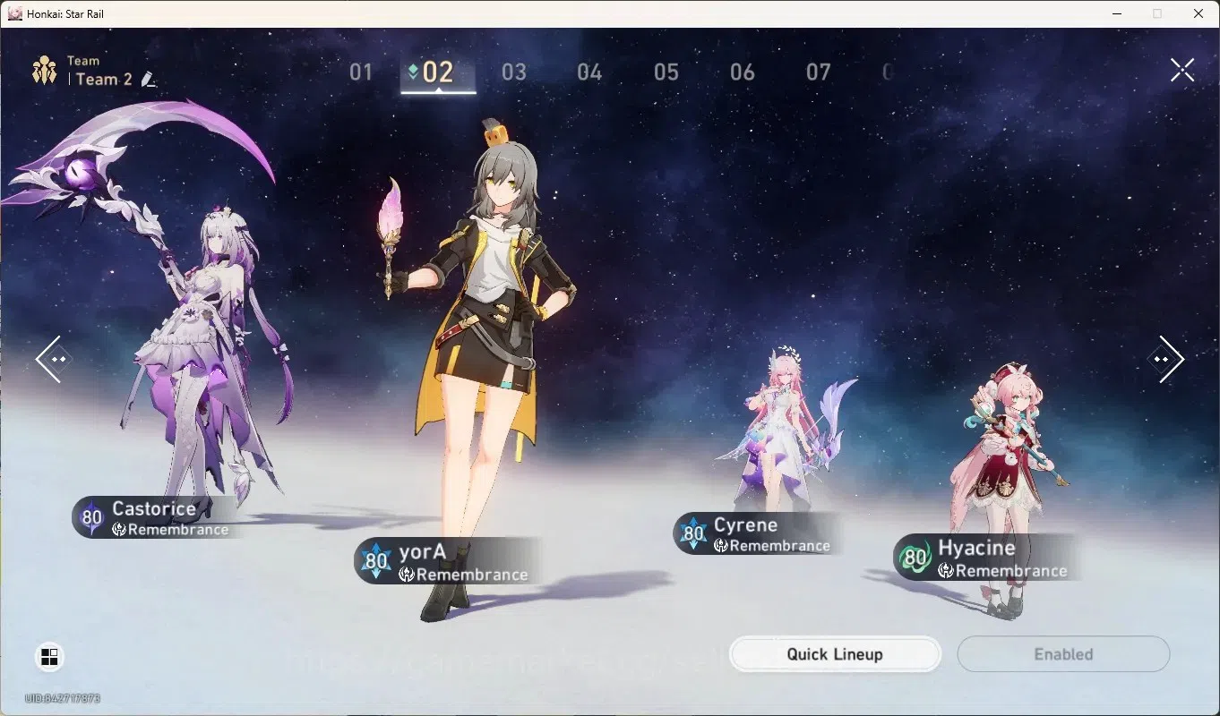 Honkai Star Rail Accounts Others ASIA|TL 65|8 Limited,Casto Tim [Castorice 7
