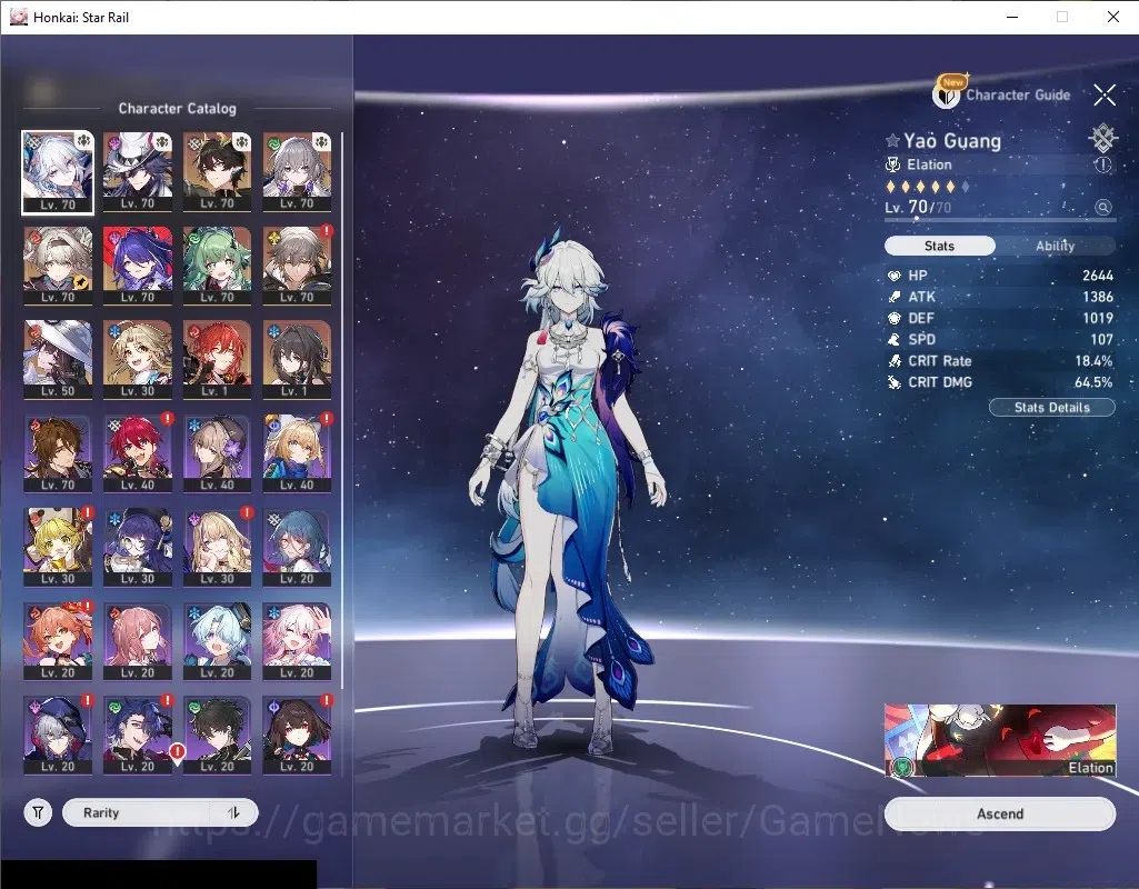 Honkai Star Rail Accounts Asia|TL 60|8 Limited|Yao Guang,Ashveil,Firefly,The image 4
