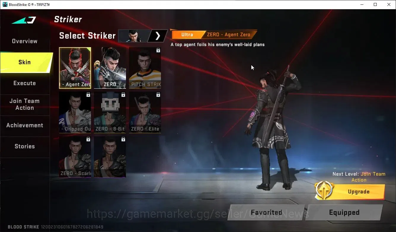 Blood Strike Accounts ASIA|1 ULTRA Striker [ZERO-Agent Zero]|M4A1 Lv5|IN image 3