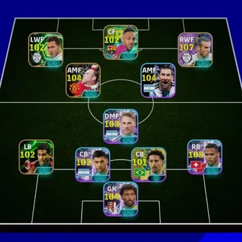 eFootball Accounts Legends & Iconic Players Collective 3182 | Gareth Bale 107 x NARUTO | Eden Hazzard 102 | SHOWTIME