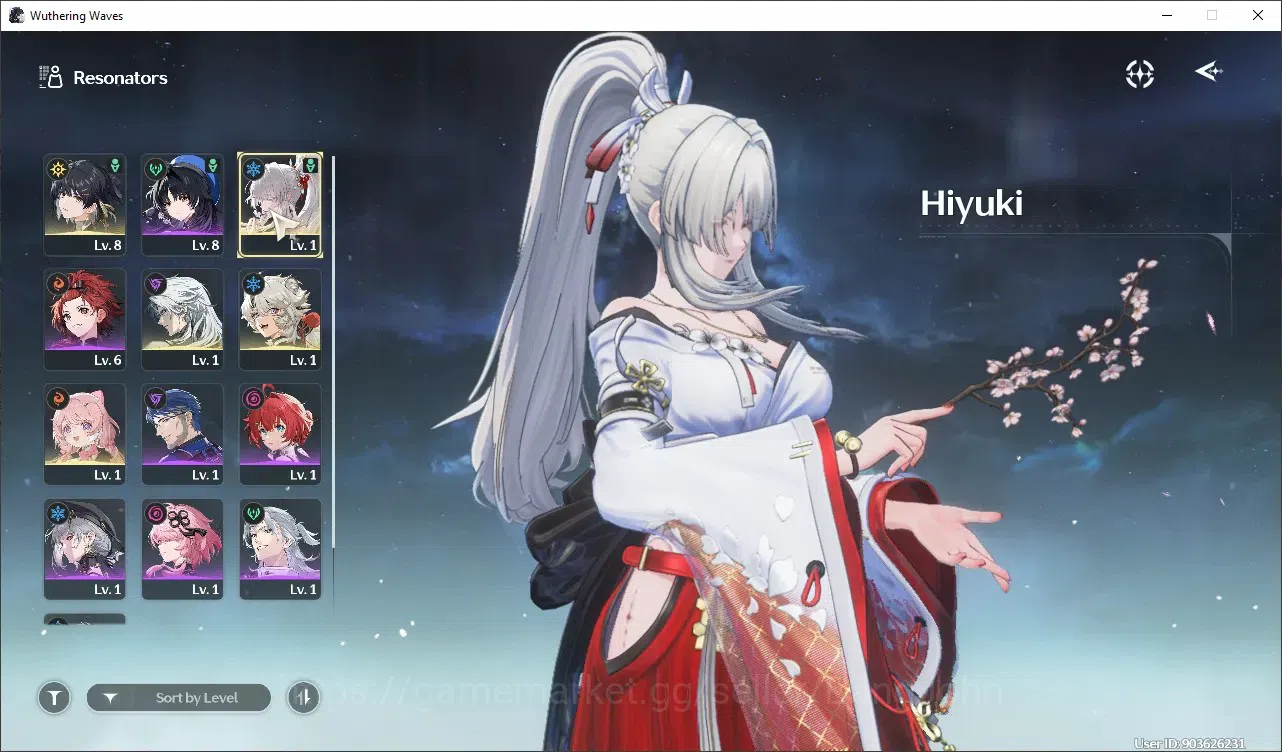 Wuthering Waves Accounts SEA|UL 5|Starter|1Limit Hiyuki|DB lv1 |MC Female|T image 5
