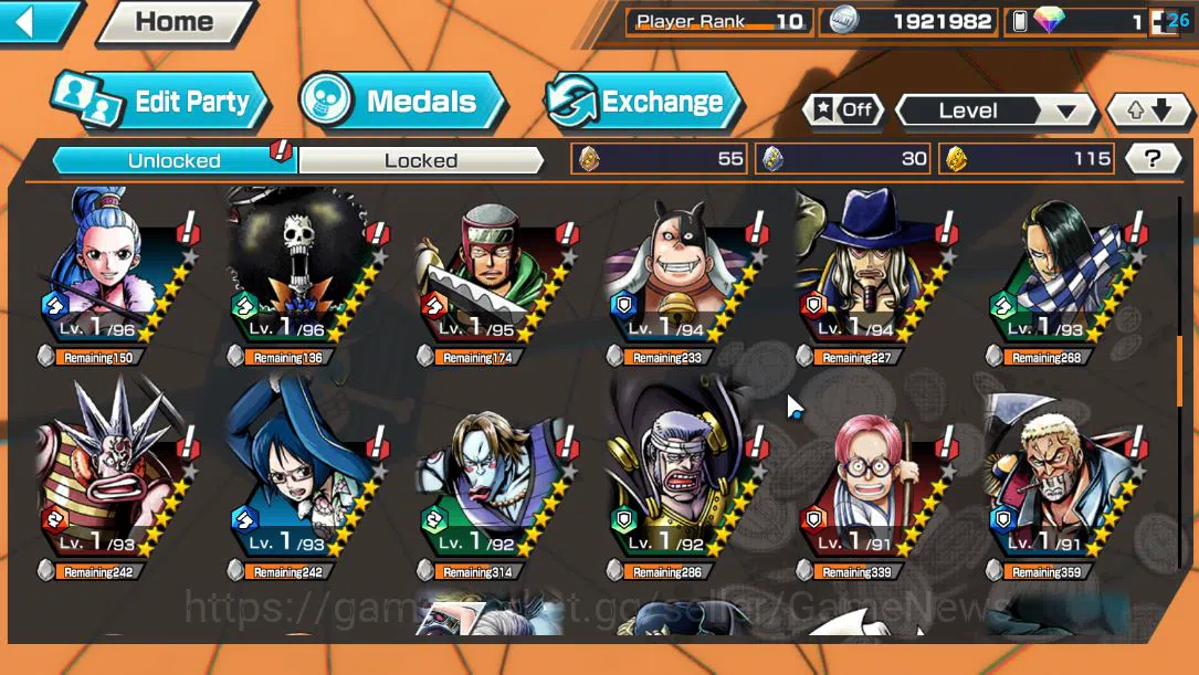 One Piece Bounty Rush Accounts Mid-Tier Global|5 EX 1MAX|5Elder Saturn,[Borsalino],GP Newgate,Gear5 Luffy,Olin the 7