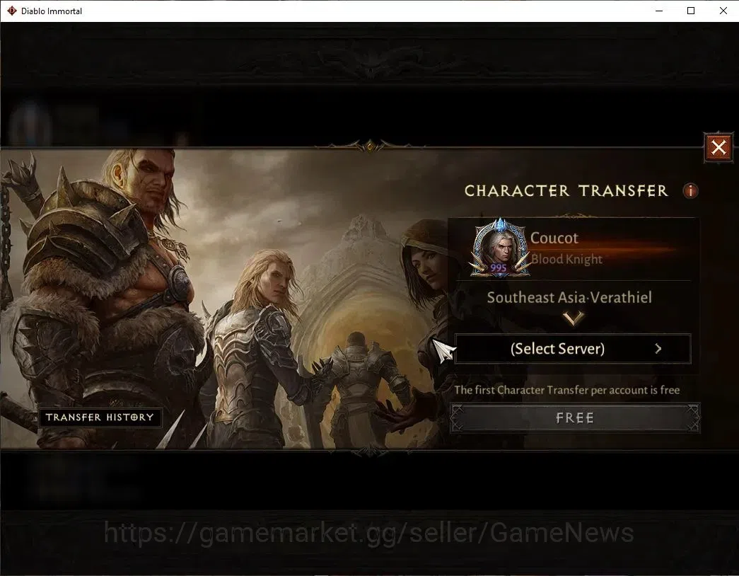Diablo Immortal Accounts SEA-Verathiel|CS ON|Lv60(995)|Blood Knight|CR 46k| image 2