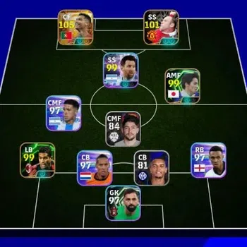 eFootball Accounts Legends & Iconic Players Mobile|PW 2930|Big Time Cristiano Ronaldo 23 Jun'26, Epic Rooney,Shinji