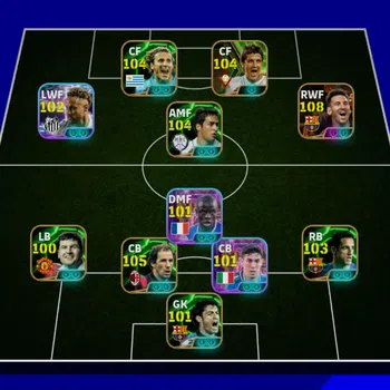 eFootball Accounts Mid-Tier 3187+ Team I Messi 108 I Villa 104 I Forlan 105 I Belletti 103 I Baresi 105 I Raul 104 I Neymar