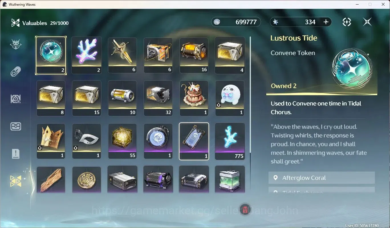 Wuthering Waves Accounts America |UL 38 | 22x 5* Resonators incl. Galbrena, image 12