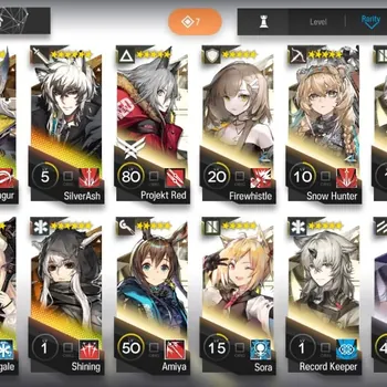 Arknights Accounts Starter Global | Lv 16 Starter | 4x6 Star Ops (Exusiai,Hellagur,SilverAsh,Bagpipe,Nightingae,Shining