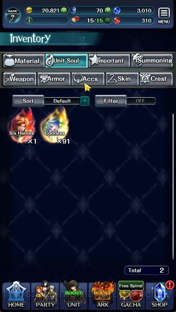 Last Cloudia Accounts GLOBAL|Rank 7|Collab Brave Frontier (Fire God Varg image 11