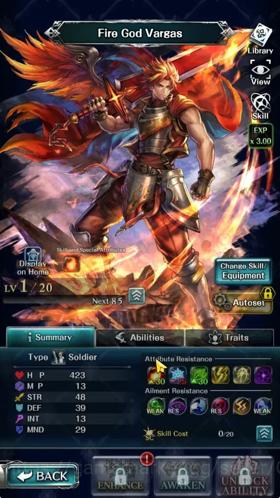 Last Cloudia Accounts GLOBAL|Rank 7|Collab Brave Frontier (Fire God Varg image 4