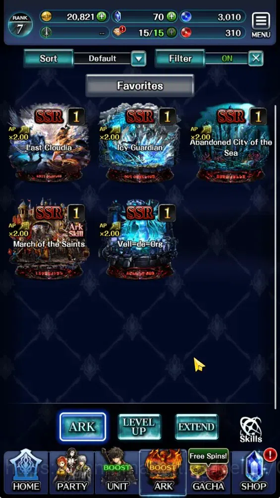 Last Cloudia Accounts GLOBAL|Rank 7|Collab Brave Frontier (Fire God Varg image 5