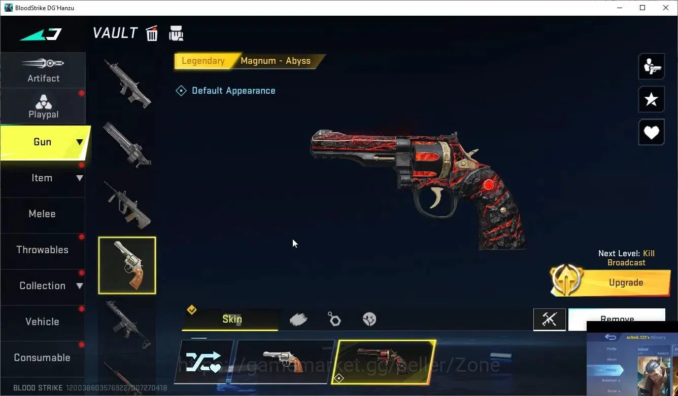 Blood Strike Accounts Others ASIA|1 ETERNAL: QBZ95 - Whisper|1 ULTRA Melee: Katar - Selachian|1 OPM Parachute|4 ULTRA 1