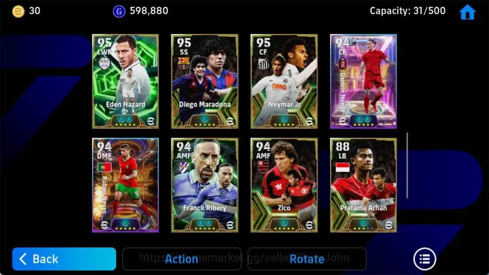 eFootball Accounts Android|PW 3177|Epic Cannavaro, Epic Raul, EpicDra image 2