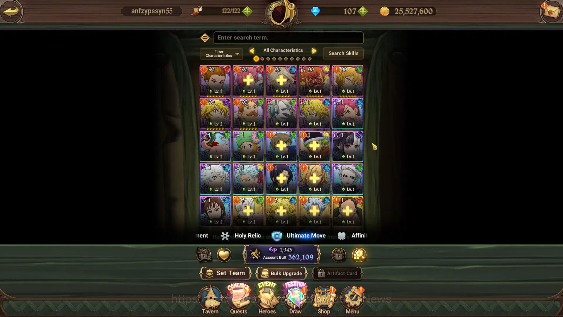 The Seven Deadly Sins: Grand Cross Accounts Global|362K CC|Fresh Starter Ch1|107 DM|2 UR| Nigh image 7