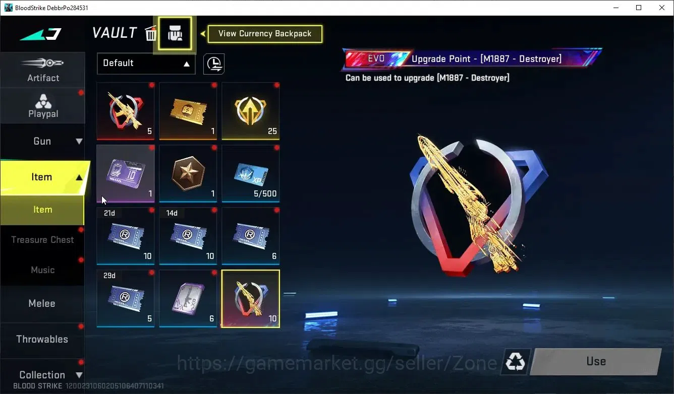 Blood Strike Accounts Starter ASIA|Starter Acc| Ultra M700 Boitatá Lv2 | 1 Ultra | 5 Legendary | 1 Rare|LogNetEase(BS544Z) 5