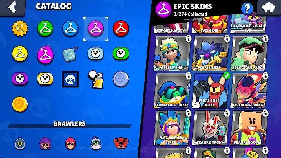 Brawl Stars Accounts 1000 Trophy|3400 Bling |14 Brawlers 2 Max Lv|3 Epi image 11