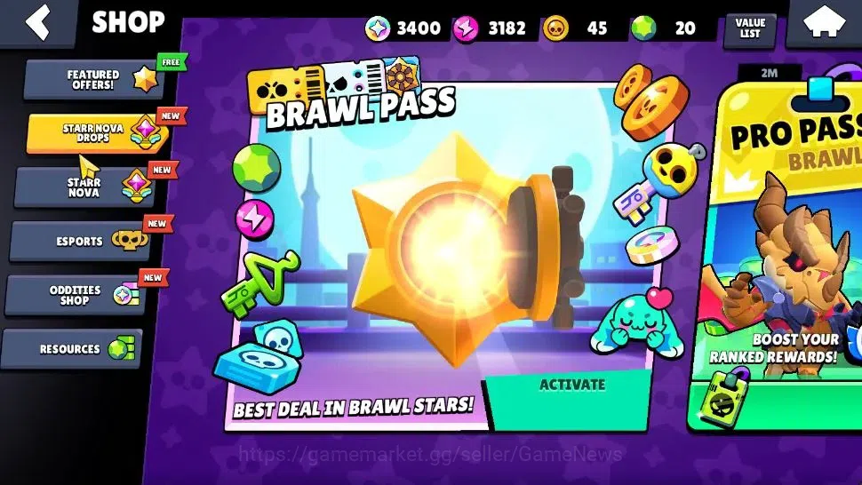 Brawl Stars Accounts 1000 Trophy|3400 Bling |14 Brawlers 2 Max Lv|3 Epi image 6