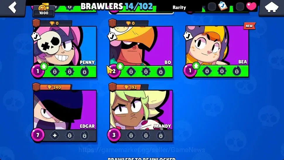 Brawl Stars Accounts 1000 Trophy|3400 Bling |14 Brawlers 2 Max Lv|3 Epi image 9