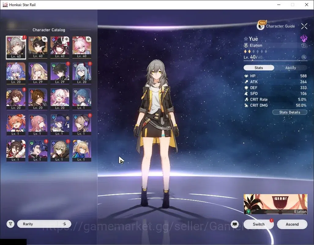 Honkai Star Rail Accounts Others Asia|TL 27|3 Limited|7 Pass|2 Golden Company|Evanescia,Sparkle,Danheng PT,Bailu Etc|Female 4