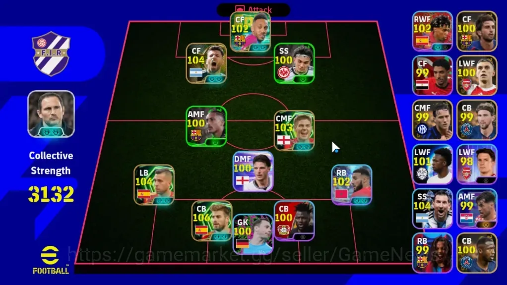 eFootball Accounts Legends & Iconic Players Android|Power 3132|Epic Gerrad Pique,Jordi Alba,Aguero,Steven 1