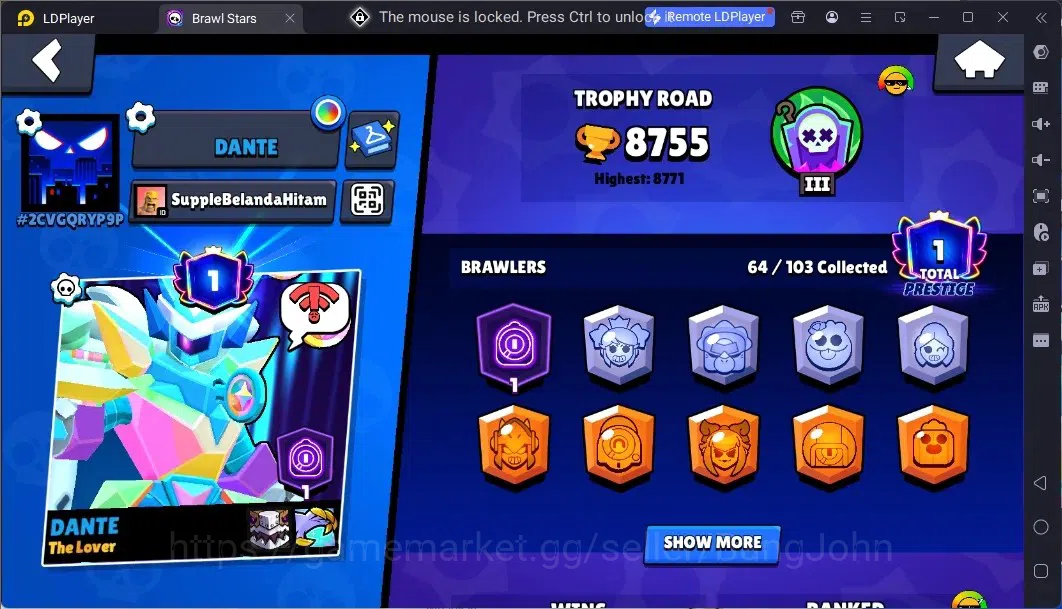 Brawl Stars Accounts Global | 64 Brawler|3 Max Hypercharge(Rico,Mandy,S image 2