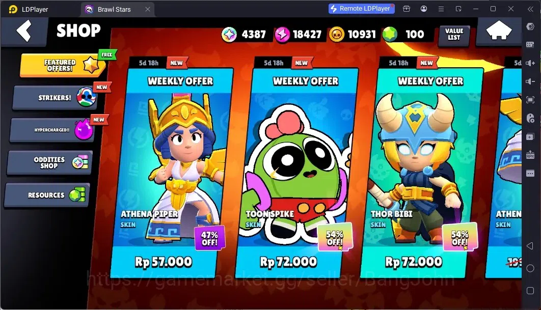 Brawl Stars Accounts Global | 64 Brawler|3 Max Hypercharge(Rico,Mandy,S image 4