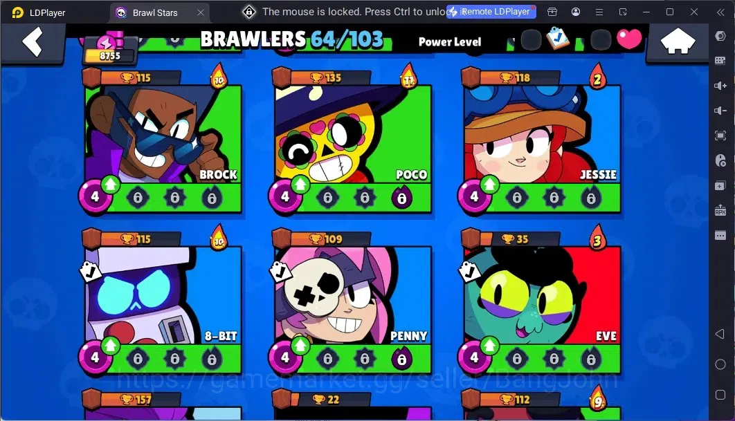 Brawl Stars Accounts Global | 64 Brawler|3 Max Hypercharge(Rico,Mandy,S image 9