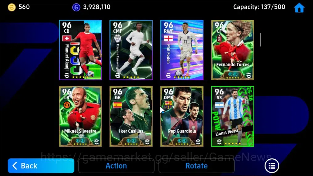 eFootball Accounts Legends & Iconic Players Android|BigTime Lamine Yamal 15May'25|10 Epic Diego 7