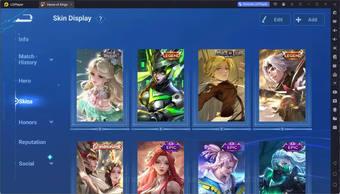 Honor of Kings Accounts Global | 87H 65S | LOM Shi | Legend Lady Sun&Yao | image 3