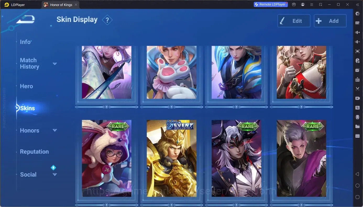 Honor of Kings Accounts Global | 87H 65S | LOM Shi | Legend Lady Sun&Yao | image 5