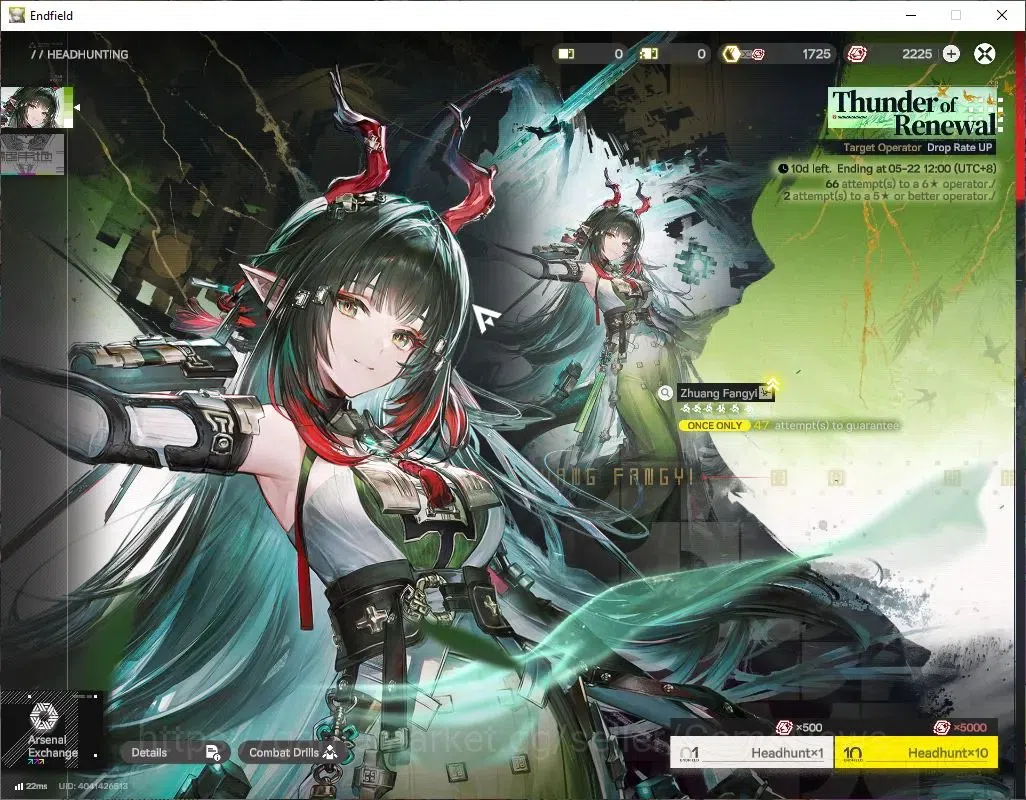 Arknights: Endfield Accounts ASIA|Lv55|7 SSR(2Limit)+6(*6WEP)|TangtangP1,Gilberta,ArdeliaP2+Sign,LastRite,Etc|Gryphlink|Ars 15
