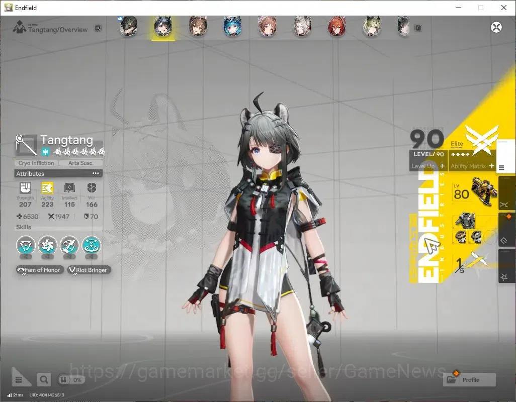 Arknights: Endfield Accounts ASIA|Lv55|7 SSR(2Limit)+6(*6WEP)|TangtangP1,Gilberta,ArdeliaP2+Sign,LastRite,Etc|Gryphlink|Ars 3