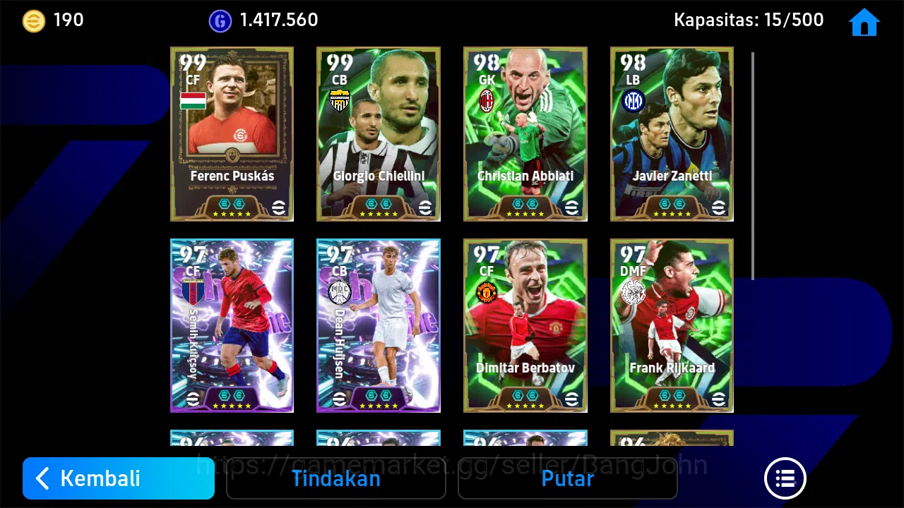 eFootball Accounts Power 3170 | puskas epic db | abbiati epic db new  image 4