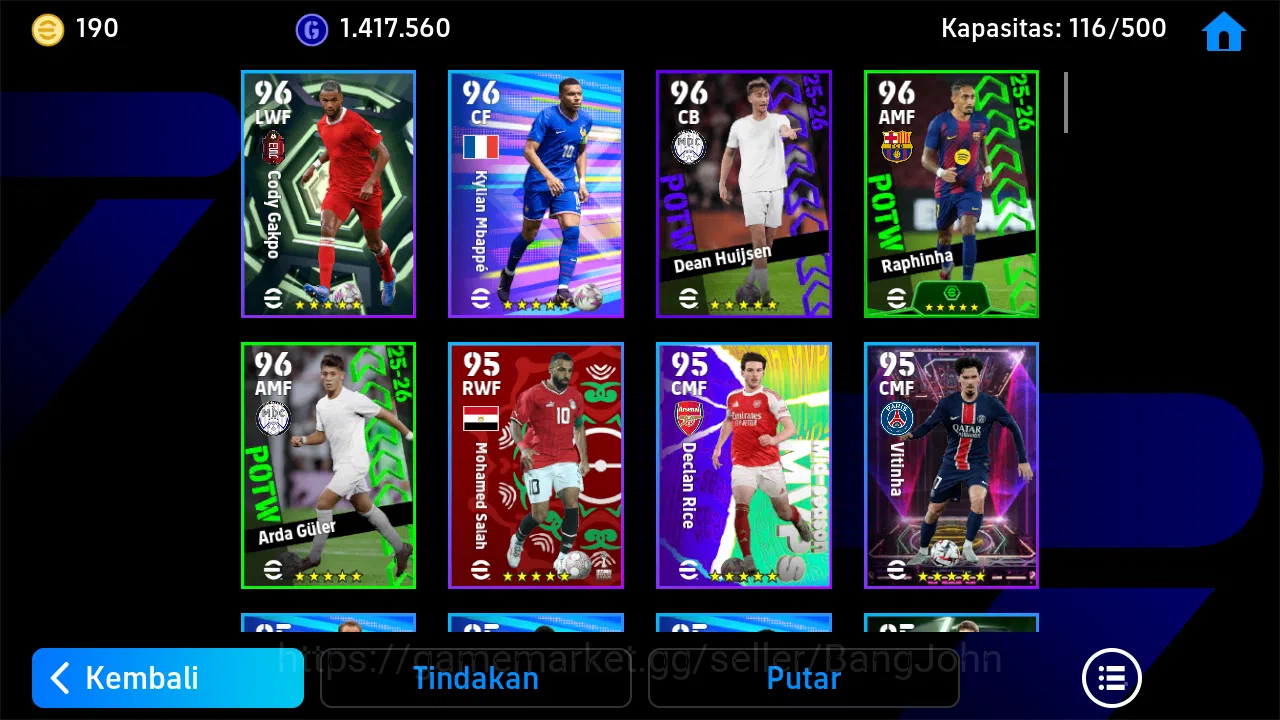 eFootball Accounts Power 3170 | puskas epic db | abbiati epic db new  image 6