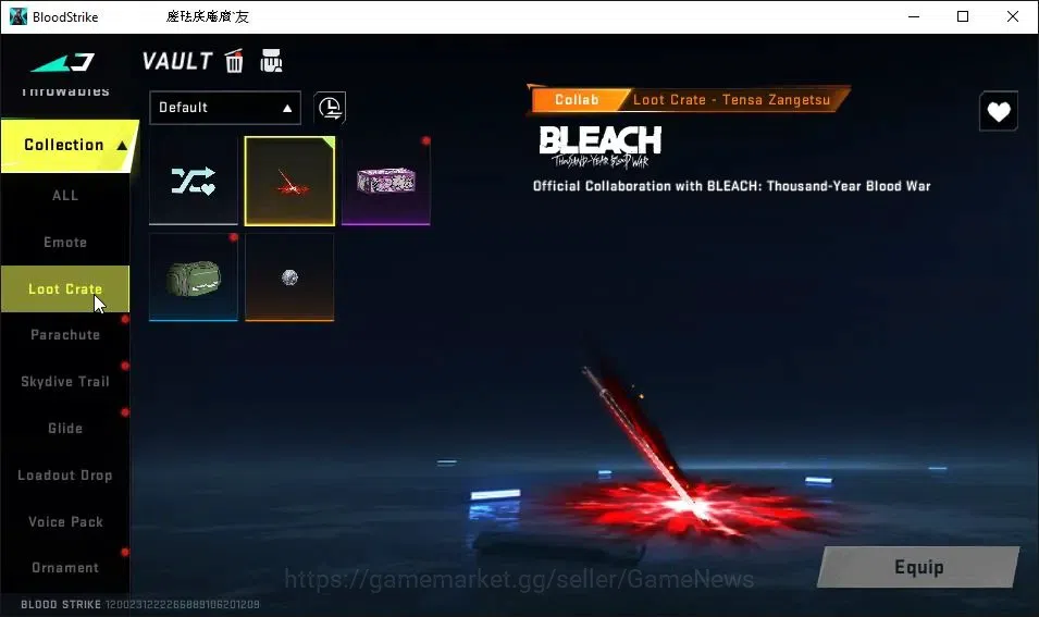 Blood Strike Accounts ASIA|Melee ULTRA Talon Knife-Sanctum|Collab BLEACH image 11