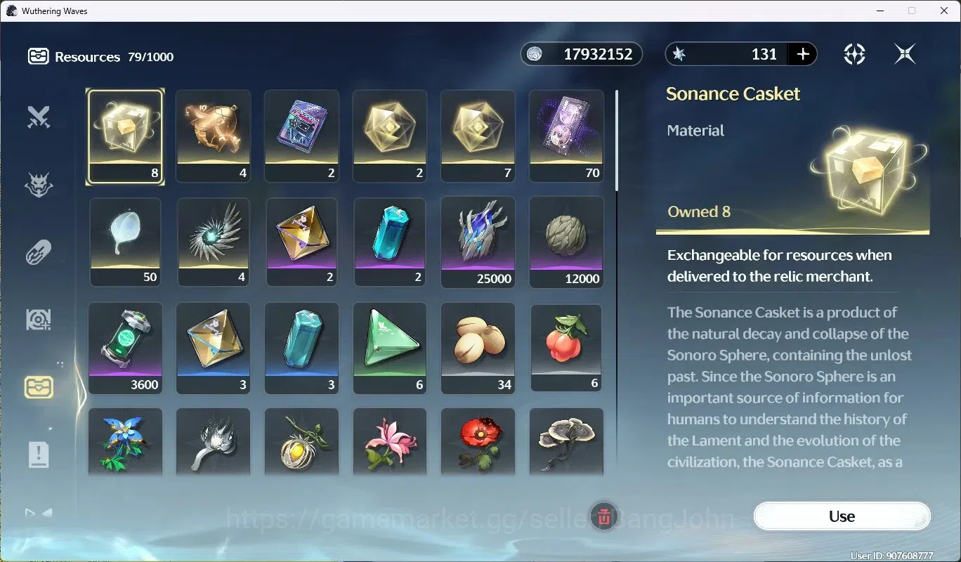 Wuthering Waves Accounts SEA|UL 48 | Rank 5 |1 Char Limited [Denia R6 + Sig image 13