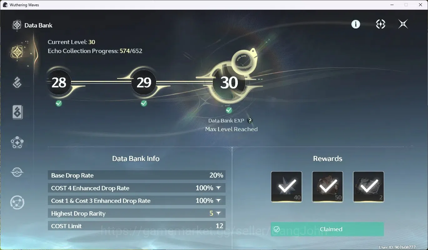 Wuthering Waves Accounts SEA|UL 48 | Rank 5 |1 Char Limited [Denia R6 + Sig image 7