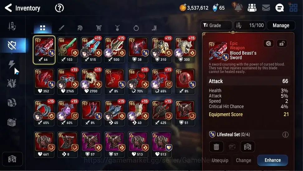 Epic Seven Accounts Global|UnVerif|3 ML(Lone Wolf Peira,Remnant Violet image 15