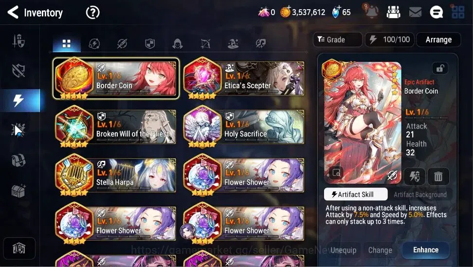 Epic Seven Accounts Global|UnVerif|3 ML(Lone Wolf Peira,Remnant Violet image 16