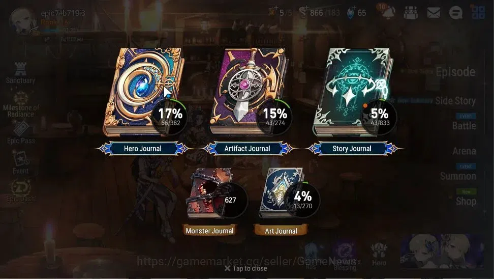Epic Seven Accounts Global|UnVerif|3 ML(Lone Wolf Peira,Remnant Violet image 3