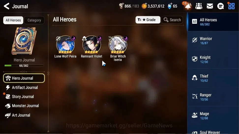 Epic Seven Accounts Global|UnVerif|3 ML(Lone Wolf Peira,Remnant Violet image 4
