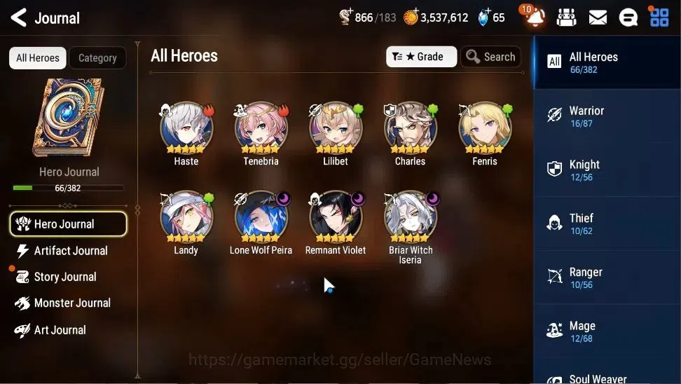 Epic Seven Accounts Global|UnVerif|3 ML(Lone Wolf Peira,Remnant Violet image 5