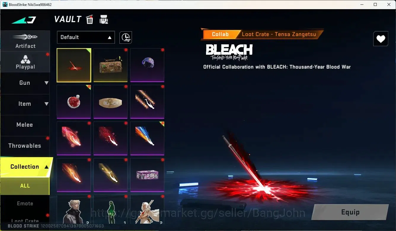 Blood Strike Accounts ASIA ||LIMITED=AR97,RPK,MP7|COLLAB=KAR98K|ULTRA=GL image 18