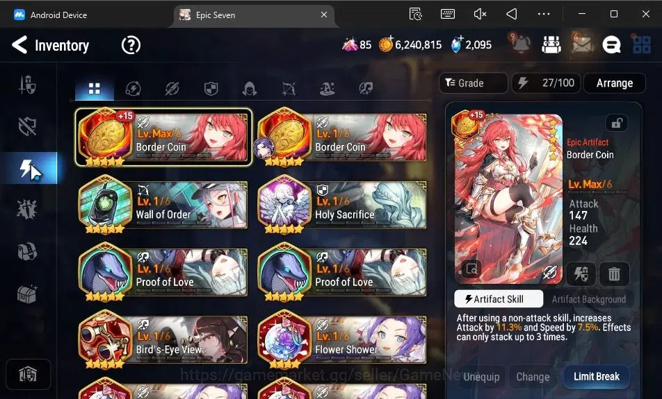 Epic Seven Accounts GLOBAL Unverif|New Era|3 ML[BArunka,Solitaria otSn image 11