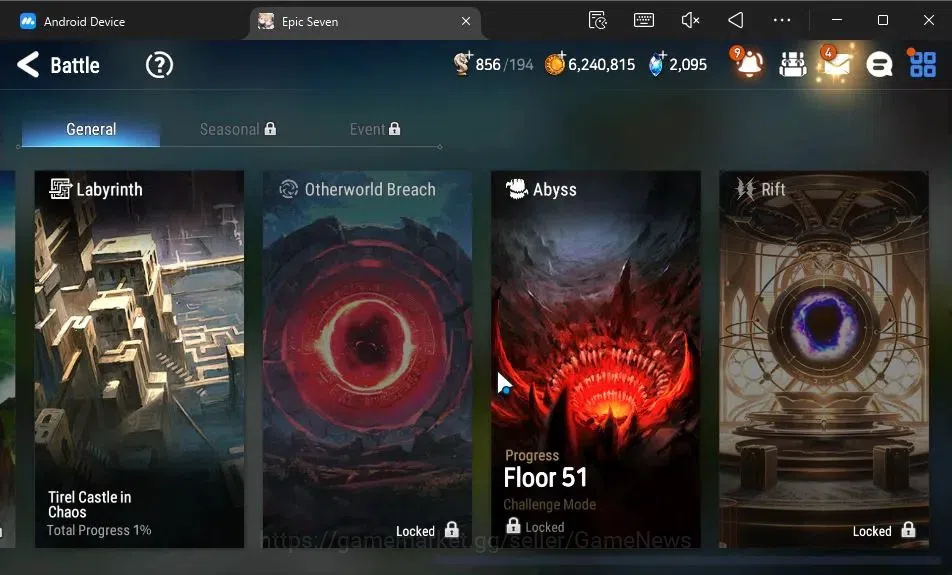 Epic Seven Accounts GLOBAL Unverif|New Era|3 ML[BArunka,Solitaria otSn image 16