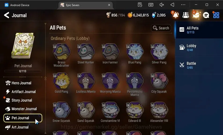 Epic Seven Accounts GLOBAL Unverif|New Era|3 ML[BArunka,Solitaria otSn image 18