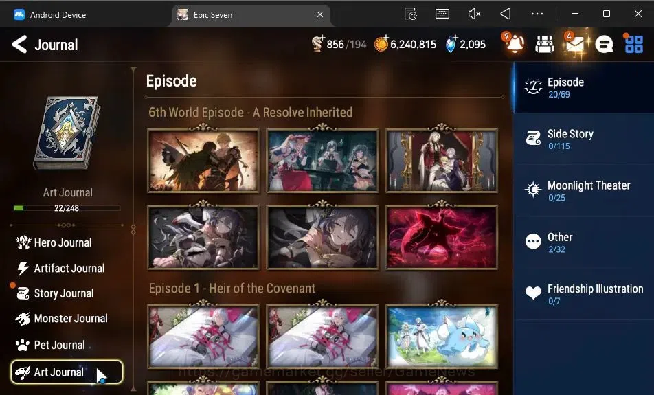Epic Seven Accounts GLOBAL Unverif|New Era|3 ML[BArunka,Solitaria otSn image 19
