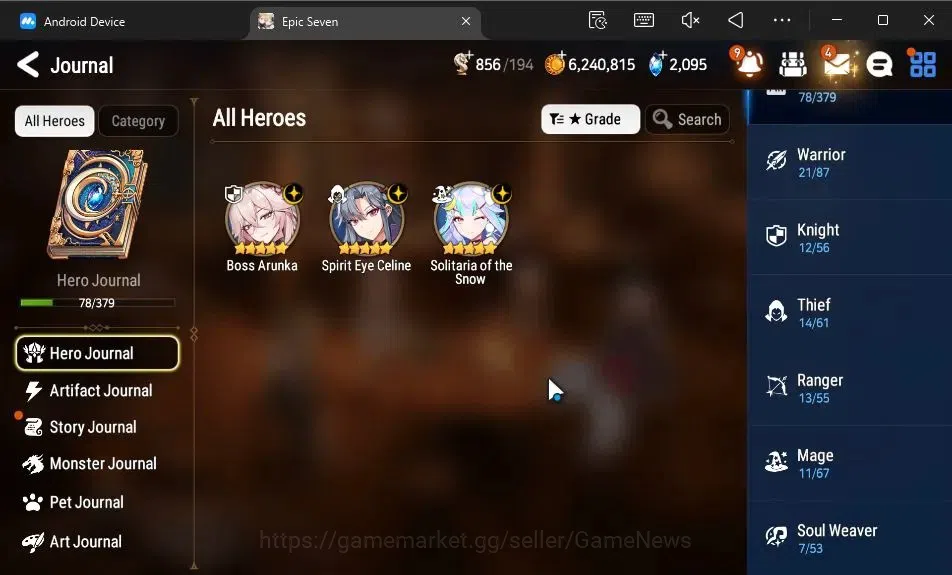 Epic Seven Accounts GLOBAL Unverif|New Era|3 ML[BArunka,Solitaria otSn image 6