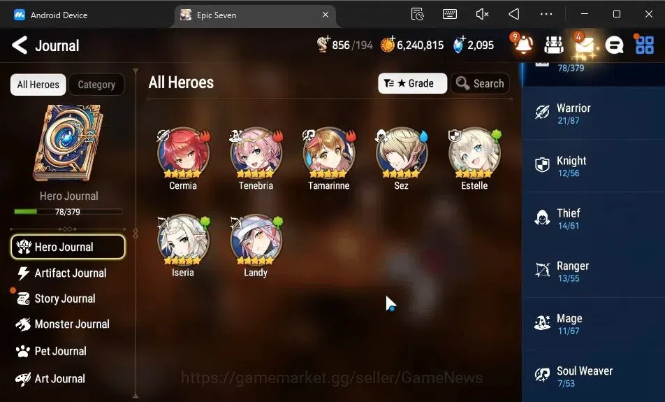Epic Seven Accounts GLOBAL Unverif|New Era|3 ML[BArunka,Solitaria otSn image 7