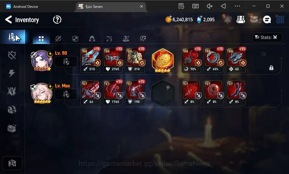 Epic Seven Accounts GLOBAL Unverif|New Era|3 ML[BArunka,Solitaria otSn image 9