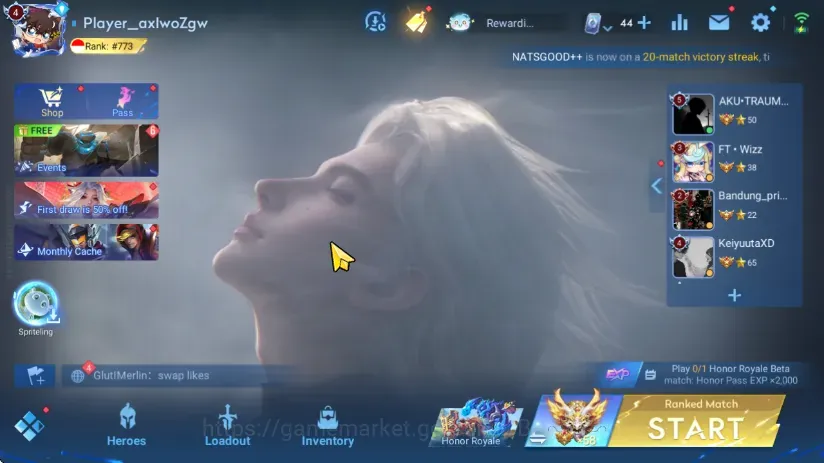 Honor of Kings Accounts Rare Skin Global|116H 87S |2 Precious Connan|1 Blessed Da Qiao|1 Limited Shangguan|Legend Lady 1